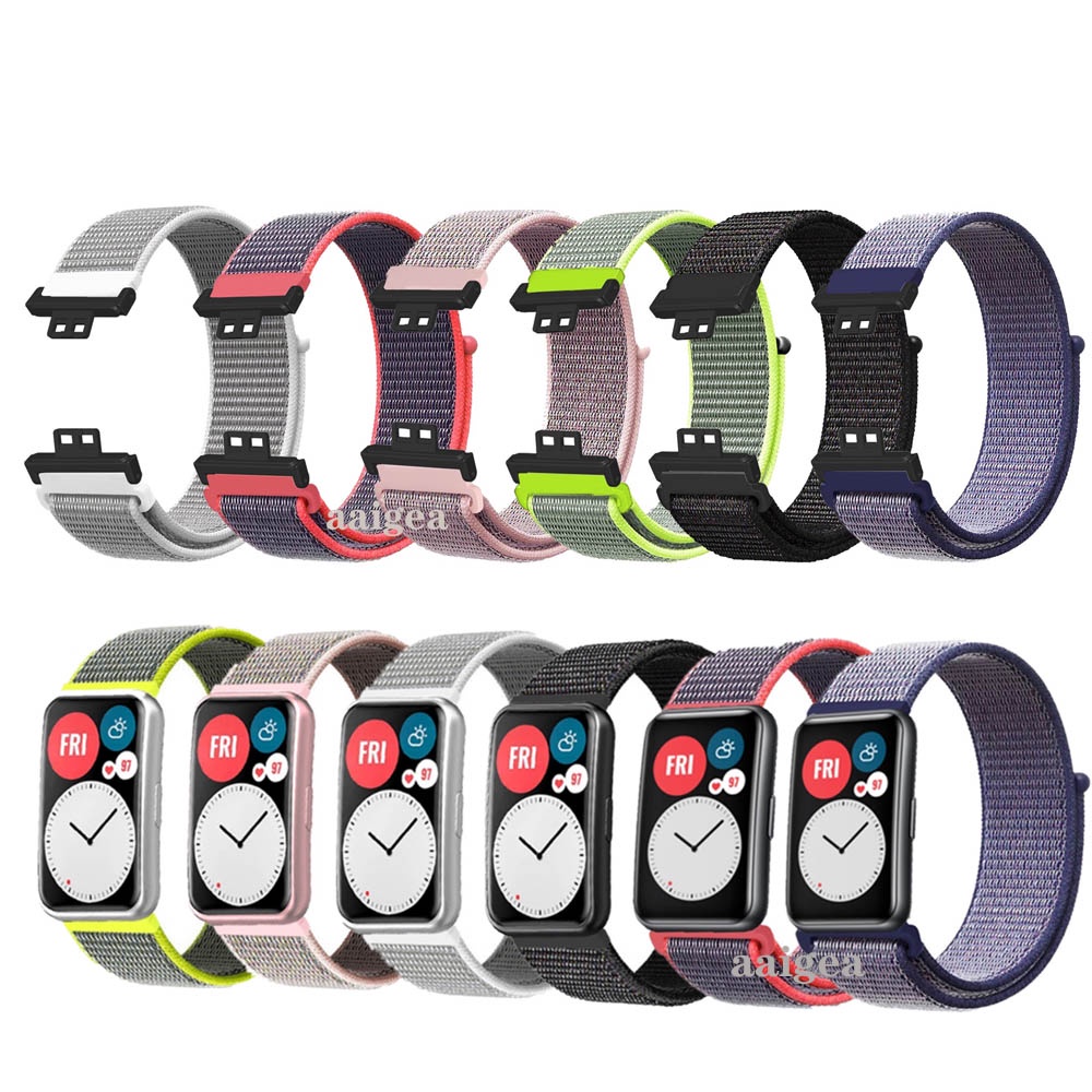 สายนาฬิกาข้อมือไนล่อน ระบายอากาศ แบบเปลี่ยน สําหรับ Huawei Watch FIT