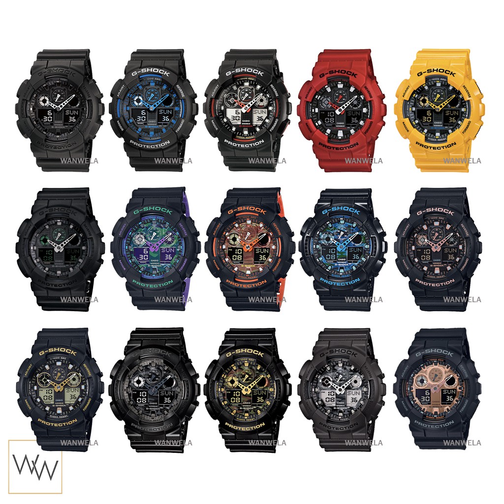 โค้ด615FASH150 ลด10ของแท้ นาฬิกาข้อมือ G-Shock GA-100 ประกัน CMG ...