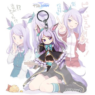 Uma Musume Mejiro McQueen พวงกุญแจ - Ganci - พวงกุญแจ - ของที่ระลึก - อนิเมะ - เกม