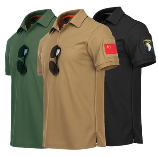 เสื้อยืดแขนสั้นผู้ชายยุทธวิธี Outdoor Quick-drying Army Special Forces Military Training