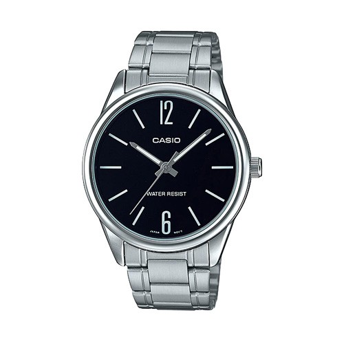 Casio Standard นาฬิกาข้อมือสุภาพบุรุษ สายสแตนเลส รุ่น MTP-V005D-1BUDF,MTP-V005D-1B,MTP-V005D
