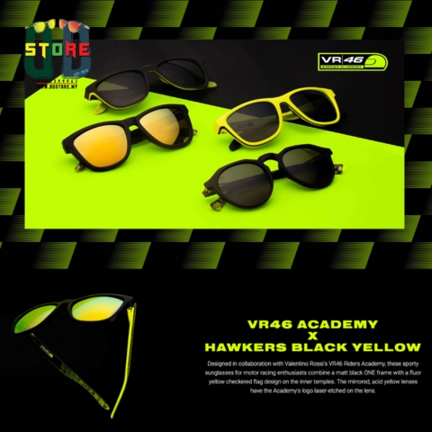 HAWKERS VR46 RIDERS ACADEMY X HAWKERS สีดําสีเหลือง