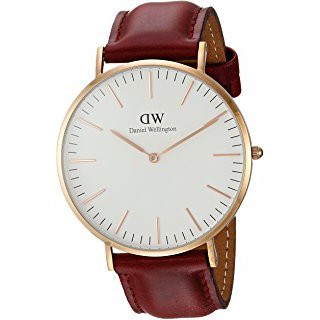 Daniel Wellington Women DW00100122 Classic 36mm - แดเนียล นาฬิกาแบรนด์เนม ของแท้ 100% สายหนัง U-125