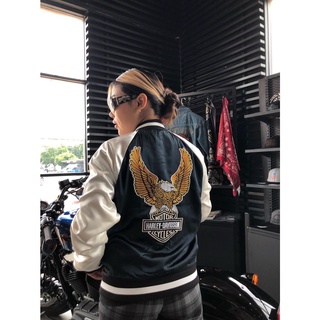 เสื้อแจ็คเก็ตลิขสิทธิ์แท้ HARLEY-DAVIDSON Classic Eagle Bomber Jacket