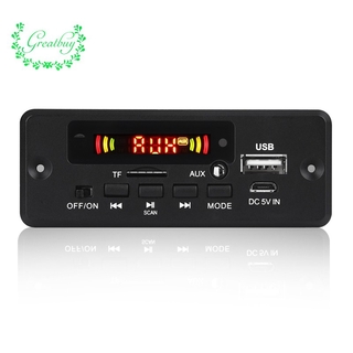 ( Cod ) 2X3W บอร์ดโมดูลขยายเสียง Mp3 12 V บลูทูธ 5 . 0 30 W Fm Tf Usb Aux Thgb