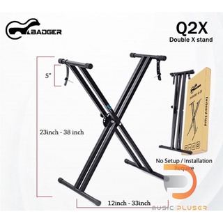 ขาตั้งคีย์บอร์ด X-Stand Badger Q2X ปรับระดับได้ แข็งแรง รับน้ำหนักได้ดี จัดส่งฟรี