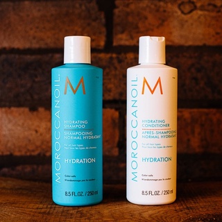 🎒แท้100% แชมพู/ครีมนวด Moroccanoil *Hydrating* Shampoo/Conditioner 250ml โมรอคแคนออยล์ สำหรับผมแห้ง ขาดน้ำ ผมทำสี