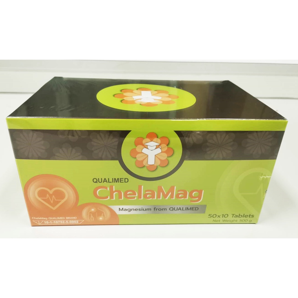 🔥🔥ถูกสุด ล็อตใหม่สุด🔥🔥 ยกกล่อง ChelaMag Chelated Magnesium คีเลต แมกนีเซียม 500 Tabs🔥🔥