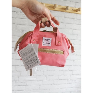 Anello Pounch Coral pastel Polyester