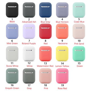 เคสซิลิโคนนิ่ม แบบบางพิเศษ 19 สี สําหรับ Apple Airpods Gen2 Airpods Pro h4f9ek