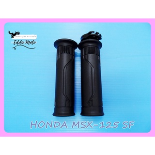 HONDA MSX 125 SF MSX125SF HANDLE GRIP SET "BLACK" with THROTTLE  // ปลอกมือ ปลอกแฮนด์ สีดำ พร้อม ไส้เร่ง