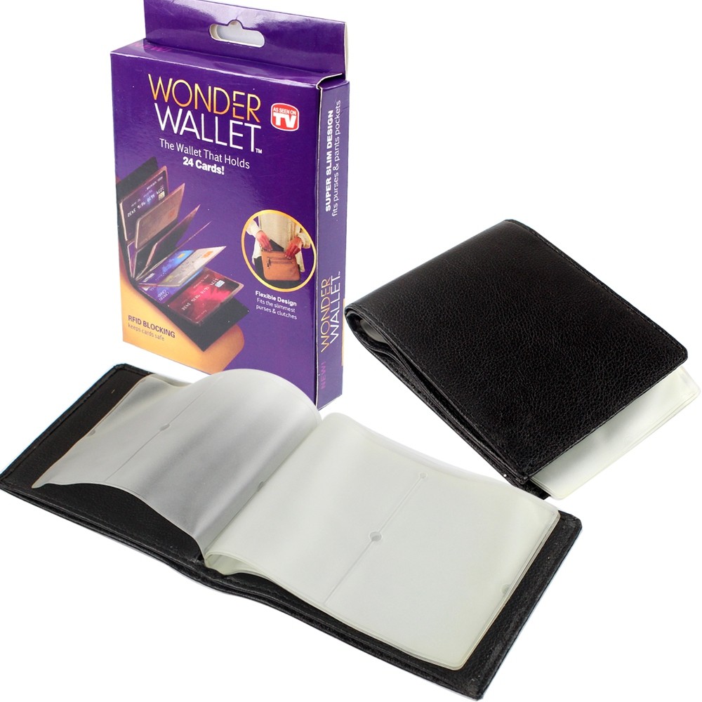 Telecorsa กระเป๋าใส่บัตร สมุดเก็บนามบัตร รุ่น Wonder-wallet-portable-purple-00h-J1