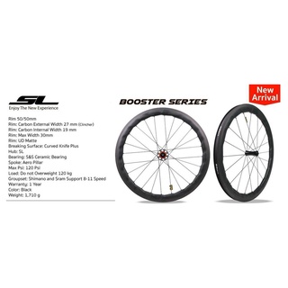 ล้อ จักรยานเสือหมอบ Visp​ SL BOOSTER SERIES carbon rim brake/ disc brake