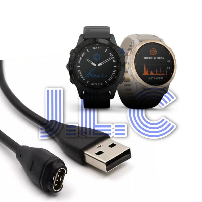 Garmin Fenix 5 5s 5x 6 7 8 e 47 มม. 51 มม. Plus สายชาร์จ USB ชาร์จ Smartwatch