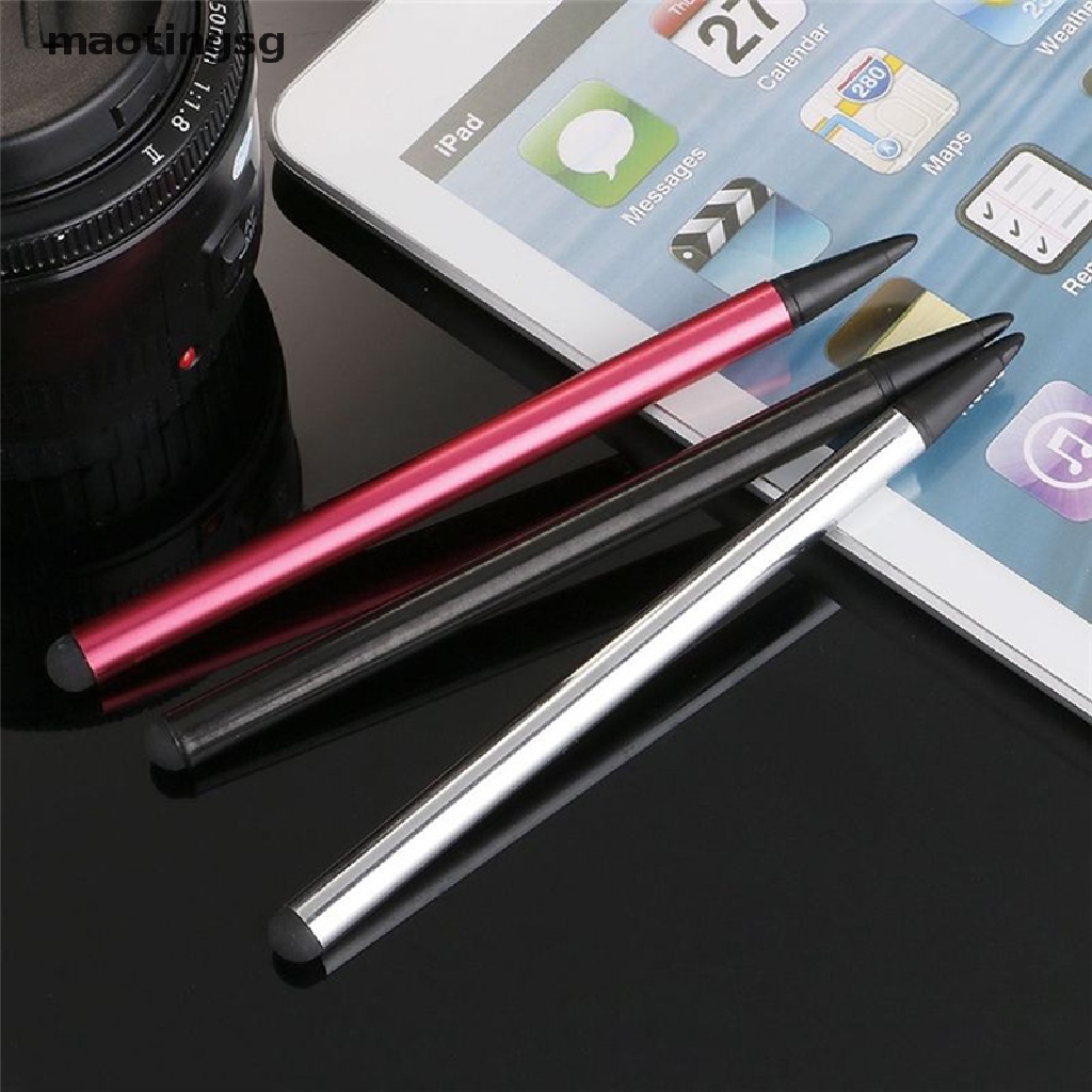 【MTSG】 2 in1 ปากกาสไตลัส หน้าจอสัมผัส สําหรับ iPhone iPad Samsung แท็บเล็ต โทรศัพท์ PC [SG]