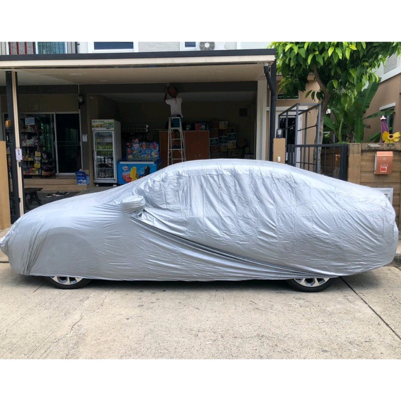 ผ้าคลุมรถ TURBO - X Car Cover มี 5ไซส์ สำหรับรถยนต์ทุกขนาด ผ้าคลุมรถยนต์ กันแดด รังสีUV กันน้ำ พร้อมส่ง เนื้อผ้าอย่างดี - รูปที่ 3