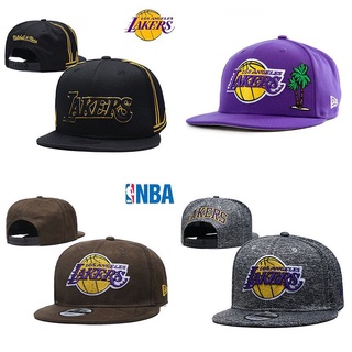 หมวกบาสเก็ตบอล Nba Lakers สีดํา สไตล์วินเทจ สําหรับผู้ชาย 81H7 xnHE
