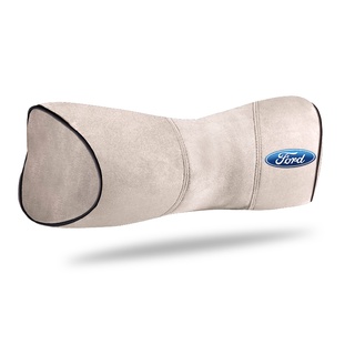 FORD LOGO Headrest MUSTANG F-150 Fiesta FOCUS ESCAPE EDGE EXPLORER Expedition mendeo Car Original Factory Memory Foam Cashmere Alcantara Neck Support Pillow