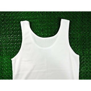 เสื้อซับ สีขาวเต็มตัว เสื้อกล้าม รุ่นป้ายดำ ใส่ได้ทั้งชายและหญิง (ทรงกล้าม) (UW20)