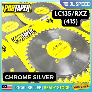 Protaper 415 SPROCKET สีเงินโครเมี่ยม CP1 HD YAMAHA LC135 RXZ 125ZR Y125ZR 125Z 125Z SRL110 (4 /LUBANG)