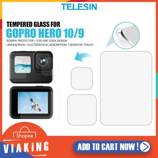 ฟิล์มกระจก กันรอย TELESIN รุ่น GP-FLM-901 Hero10/9 ฟิล์มกระจกนิรภัย black Tempered Glass Screen Protector อุปกรณ์เสริม