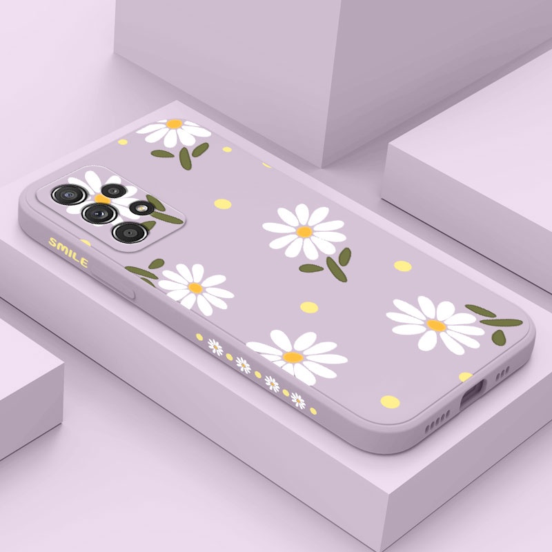 เคสโทรศัพท์มือถือ ลายดอกเบญจมาศ แบบสร้างสรรค์ สําหรับ Samsung Galaxy รุ่น A73 A13 A23 4G 5G