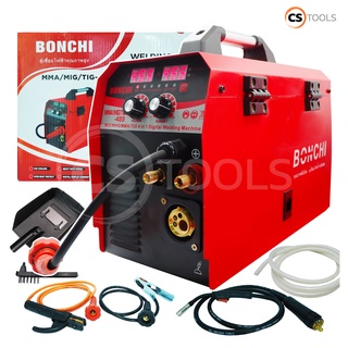 BONCHI ตู้เชื่อม เครื่องเชื่อม MMA/MIG/TIG 3 IN1 ใช้แก๊ส CO2 รุ่น TIG-455