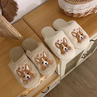 New รองเท้า Slipper น้องคอร์กี้ขนฟูขาสั้น 🐶 ทาสทั้งหลายห้ามพลาด