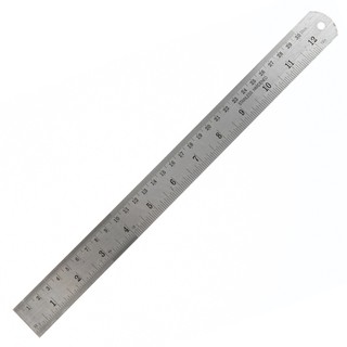 ราคาไม้บรรทัดฟุตเหล็ก 12 นิ้ว sck  Metal ruler 12 inches sck