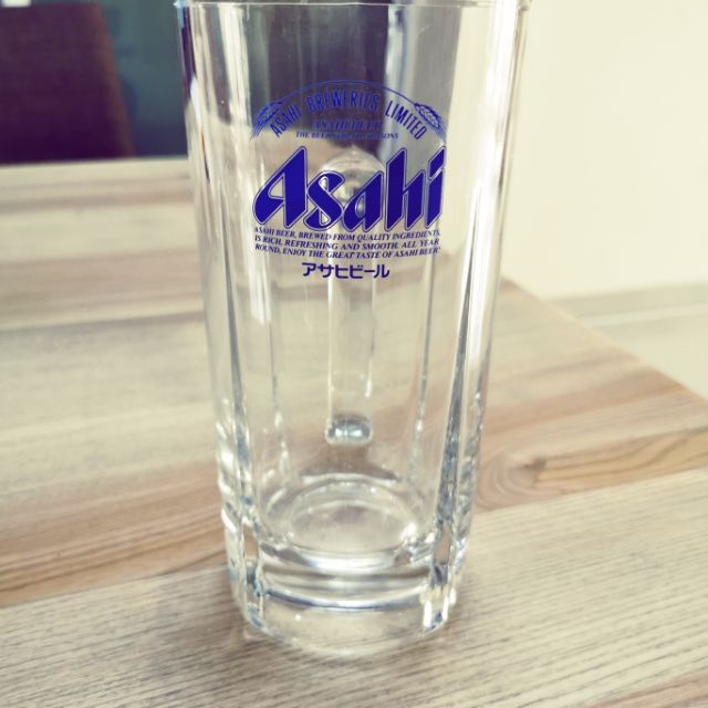 แก้วเบียร์สะสม Asahi