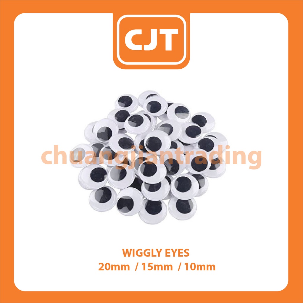 BIJI MATA/WIGGLY EYES/20 มม./15 มม./10 มม.