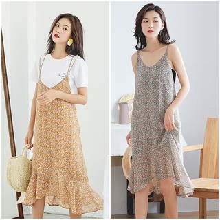 Mirror Dress ชุดเดรส Floral String