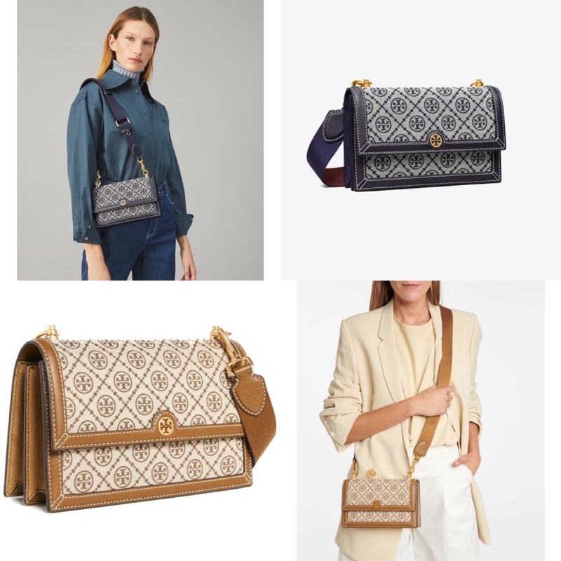 tory burch T Monogram Jacquard Shoulder mini Bag