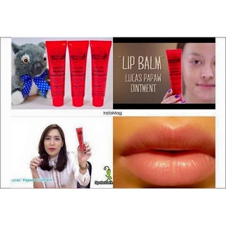 Lucas Papaw Ointment ลิปหลอดแดง ลิปปาล์ม ขี้ผึ้ง ลูคัส Lucas Papaw LucasPapaw