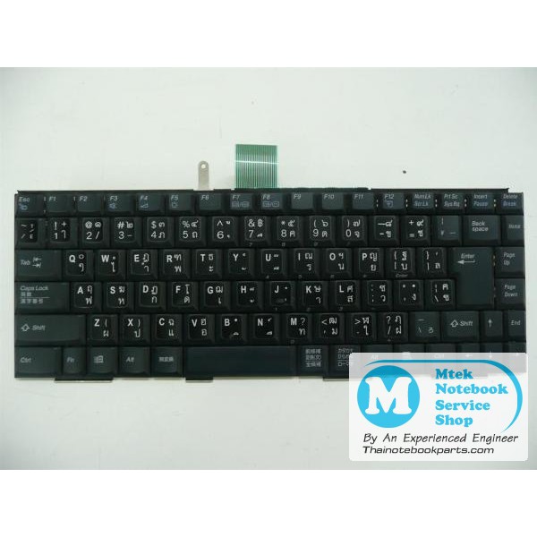 คีย์บอร์ดโน๊ตบุ๊ค Sony VIAO PCG-FX105K KFRGBA037A (US-JP-TH) มือสอง