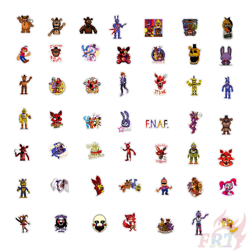 100Pcs/Set ❉ Five Nights at Freddy's Series A - Anime Games FNAF สติ๊กเกอร์ ❉ Waterproof DIY Luggage Laptop Skateboard Doodle Decals สติ๊กเกอร์ - รูปที่ 5