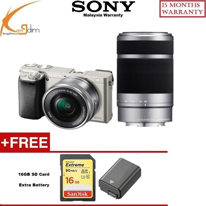 ชุดเลนส์ Sony a6000 16-50mm / 55-210mm