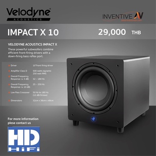 Velodyne Acoustics Impact X10 Subwoofer