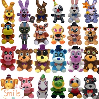 【Ready Stock】 18-25cm Soft FNAF Plush Toy Children Gift 5 Nights At Freddy Fazbear Bear Doll Creative Cartoon Home Decor Cotton Stuffed Foxy Rabbit Bonnie Chica Sofa Pillow