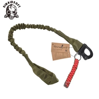 Sinairsoft Outdoor Mountaineering Camping ร่มเชือกสลิงยุทธวิธีมัลติฟังก์ชั่นความปลอดภัย Lanyard Rescue Sling