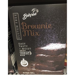 เบเกอร์ไรส์แป้งบราวนี่ 360กรัม Bakerise Brownie Mix 360g