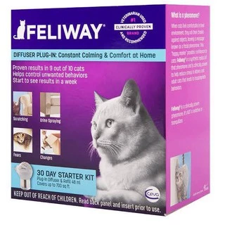 Feliway Diffuser Plug (ชนิดปลั๊กเสียบ​) ฟีโรโมนสังเคราะห์​ ลดอารมณ์ก้าวร้าว 48ml​ ใช้ได้​ 30​ วัน
