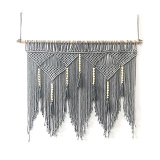 Macrame พรมผ้าฝ้ายสไตล์โบฮีเมียนสําหรับแขวนตกแต่งบ้าน