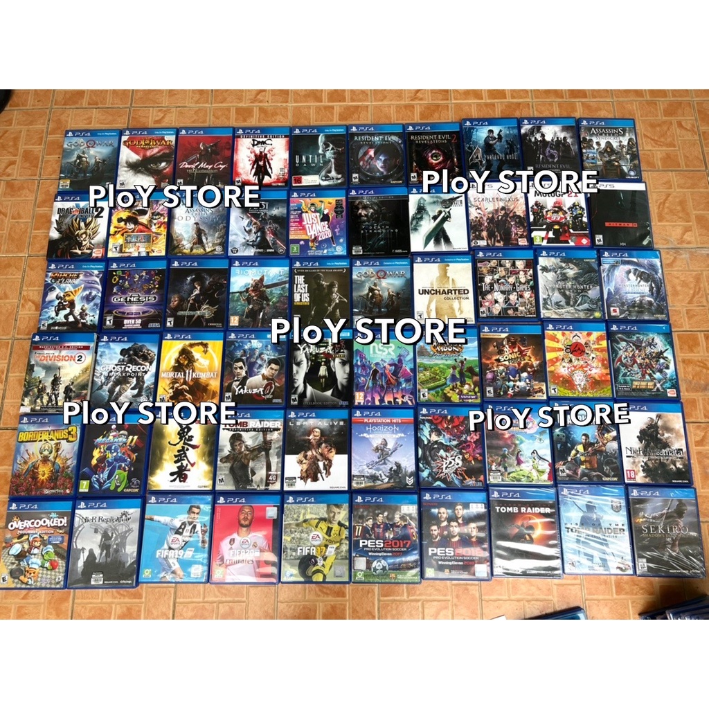 แผ่นเกม ps4 มือ2 แผ่นps4 แผ่นps4มือ2Fifa Call of duty Battlefield God of war The last of us Resident Evil Digimon Farcry