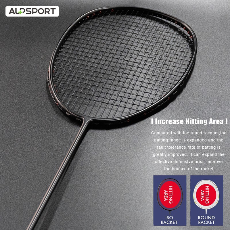 oval shape badminton racket
