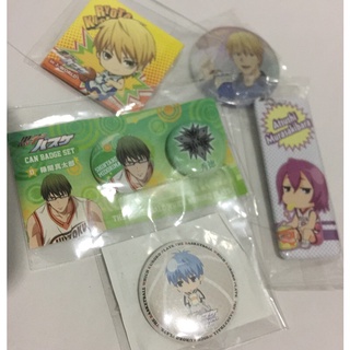 ของสะสม อนิเมะ Kuroko no basket คุโรโกะ โน บาสเกต เข็มกลัด พวงกุญแจ ลิขสิทธิ์แท้ คิเสะ เท็ตสึ มุราซากิไอบาระ ชินทาโร่