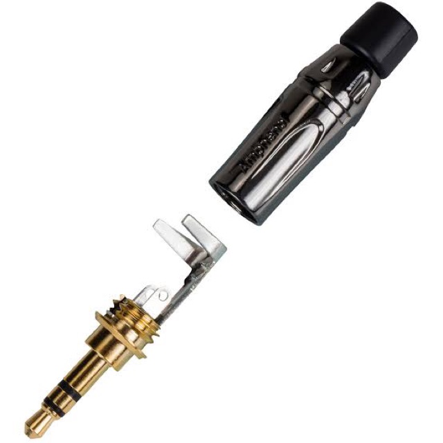 สั่งปุ๊บ ส่งปั๊บ 🚀Amphenol KS3PC-AU ปลั๊กไมค์ 3.5 มม. K-Series Stereo Chrome Finish Gold Plate Contact