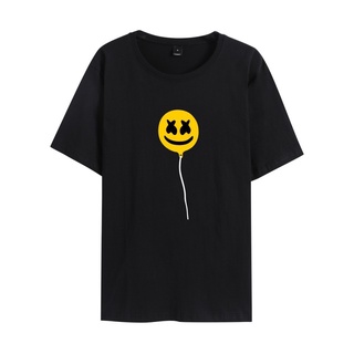 เสื้อยืดแขนสั้น พิมพ์ลาย Marshmello Marshmallow dj เข้ากับทุกการแต่งกาย สําหรับผู้ชาย และผู้หญิงSize S-5XL