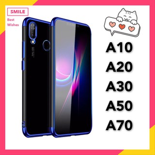 Case Samsung Galaxy A20 / A30 เคสนิ่ม ขอบสีหลังใส เคสกันกระแทก สวยและบาง TPU CASE เคสซีลีโคน สินค้าใหม่ ส่งจากไทย