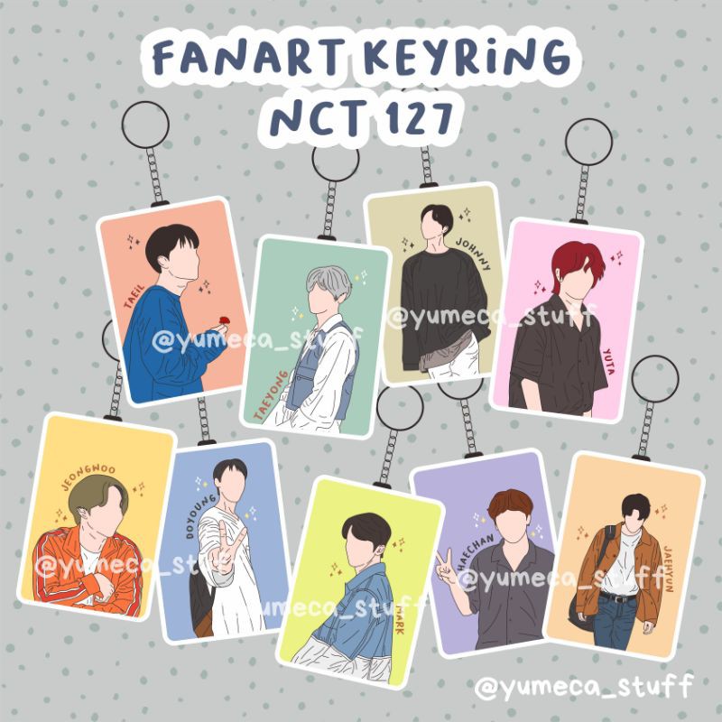 Kpop FANART KEYRING 127